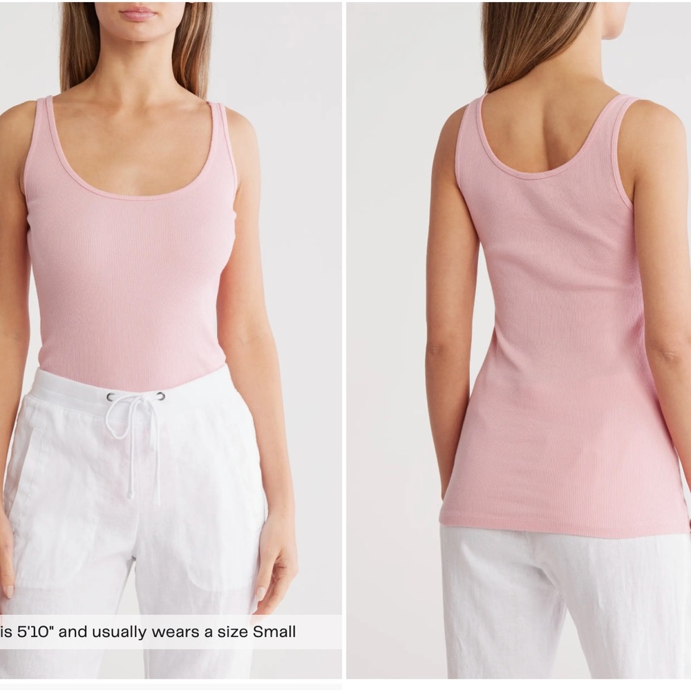 James Perse PEONY ribbed knit tank size 2 medium